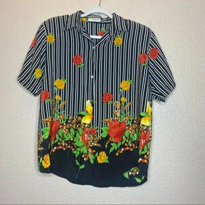 *SALE* Guess Vintage Striped Floral Shirt